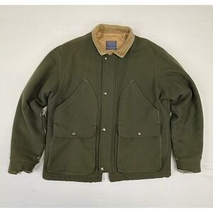 RARE Distressed Vintage Pendleton Outdoorsman‎ Wool Jacket Men's M Made In USA
